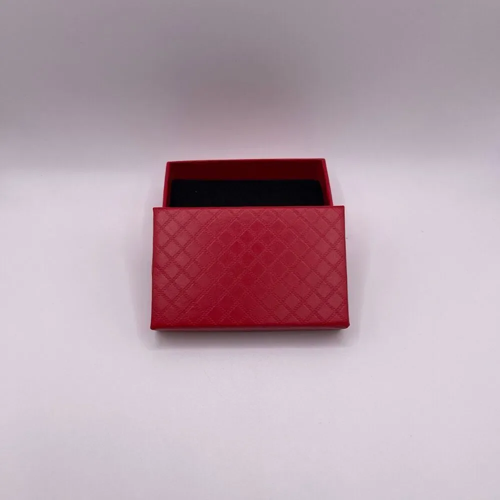 Macy’s Solid Red Jewelry Necklace Gift Box